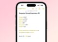 Math Notes on an iPhone running iOS 18