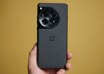 OnePlus 12 held in the hand